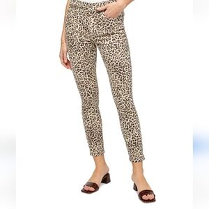 NWT 7 For All Mankind Jen7 Ankle Skinny ENHANCE Sculpting Panel Jeans Leopard 12